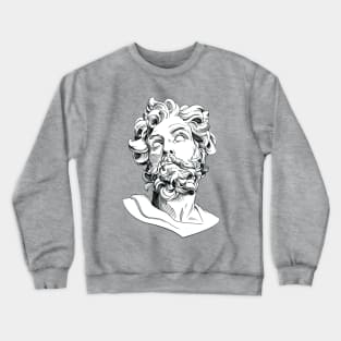 a drawing of sculpture Crewneck Sweatshirt